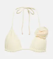 [Same] Same Appliqué triangle bikini top AU 12 white
