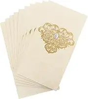 LOLIPPYY 10pcs Envelope Hollow Invitation Wedding Card Greeting Cards Decorations Wedding Invitation Card Glitter Envelopes Lace Invitations Classy Mini Envelopes White Paper