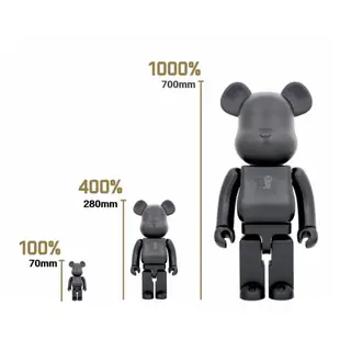 （現貨）BE@RBRICK 庫柏力克熊 BLACK KNIGHT SATELLITE 黑色騎士衛星100% & 400％