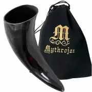 Medieval Drinking Horn Mug Renaissance Viking Feasting Ale Beer Tankard 1000ML