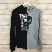 THE PUNISHER Sweatshirt Men's SMALL Split Cover Full Zip Closure- NEW WITH TAG