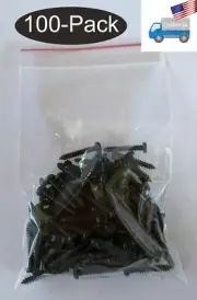 Lot 100: 20mm Long IC Chip,PC CPU/GPU Cooling Fan Mounting Screws Over Heat-sink