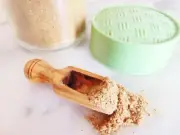 Olive Wood Small Salt Scoop / Wooden Measuring Coffee Scoop Spoon