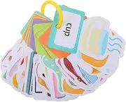Toddmomy 30pcs English Learning Flash Cards for Educational Cognition Cards Safe Design for Fun Learning Activities for Boys and Knowledge Retention