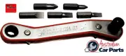 6 Piece Offset Ratchet Bit Wrench Set T&E Tools 5721