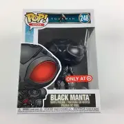 Funko Pop BLACK MANTA AQUAMAN Movie FLAT BLACK Target Exclusive 248 HIGH GRADE