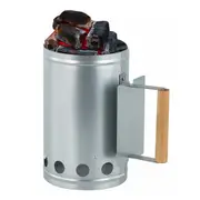 Galvanised Iron BBQ Charcoal Chimney Starter Heat Coal Starter for Rapid Fire