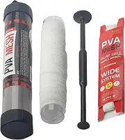 PVA Mesh Set, 25mm 37mm Wide Fishing Mesh, Slow Melt Nesting Net, Lure Net Bucket with Funnel and Plunger for Lakes, Reservoirs or Coastlines