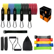 17 Pieces Latex Pull Rope Resistance Bands Kit Gym Equipment Resistance Trainers