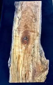 Live Edge Spalted Hard Maple Board 30x15x11/16” Very Nice Lots Of Character