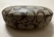 Coach Signature Eyewear Clam She’ll Hard Carrying Case Brown