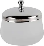 VINTORKY Nail Varnish Washing Cup Crystal Round Glass Cup Stainless Steel Lid High-End Manicure Supplies for Salon Home