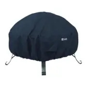 Classic Accessories 5555301040100 Black Polyester Round Fire Pit Cover 36 W in.