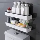 1xWall Mounted Corner Bathroom Storage Rack Shower Caddy Shelf Toilet Organizer√