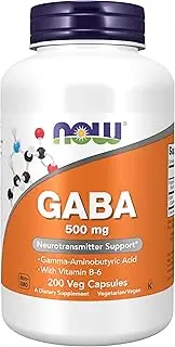 NOW GABA 500 mg,200 Veg Capsules