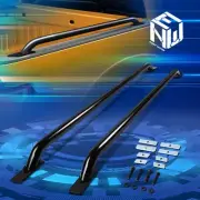 For 99-16 Ford F150 F250 F350 74.5" L Black Truck Bed Side Rail Bars w/Brackets