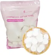 Aoyathrive 50 PCS Thickened Compressed Towel, Disposable Portable Travel Face Towel, Compressed Towel Tablets, Cotton Face Cloth, Travel Hand Water Wipes for Travel, Home, Camping, Hiking, Sport, Beauty Salon