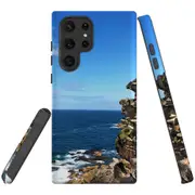 For Samsung Galaxy S22 Ultra Case, Armour Cover, Ocean Cliffs