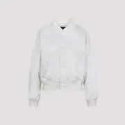 [Balenciaga] Balenciaga-White Shrunk Varsity Jacket-Donna S STAND