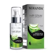 MIRANDA Hair Serum Argan Oil Aloe Vera Oil Strengthens Nourish Hair Roots 100ml