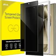 [JETech] Privacy Screen Protector for Samsung Galaxy S24 Ultra 5G 6.8-Inch, Anti-Spy Tempered Glass Film with Easy Installation Tool, Fingerprint Unlock Compatible, 2-Pack