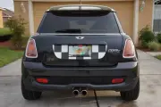 Black and White Checker Flag Boot Decal for Mini Cooper R56 Hard Top