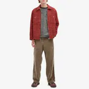 Brain Dead Check Mate Flannel Zip Overshirt