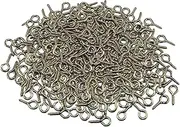 300 Pcs Small Screw Eye Pins, 10mm x 5mm Small Eye Hooks, Eye Hooks Screw is Suitable for Jewelry Making, Pendant Beads, DIY Making (Bronze)
