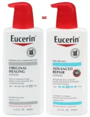 Eucerin Advanced Repair Body Lotion & Eucerin Original Healing Lotion 13.5oz-2Pk