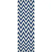 Safavieh Flat weave Wool Blue/ Ivory Area Rug 2' 6 x 6'