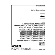 Kohler TP-6069 10/02c Genuine OEM Marine Generator 3.5EFOZ Installation Manual