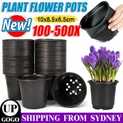 100-500pcs Plastic Plant Flower Pots Nursery Seedlings Growing Garden Plant Pots