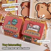 Cartoon Capybara Desk Calendar Cute Diary Weekly Planner Desktop Small Ornament