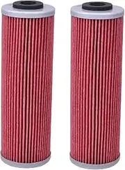 Motorcycle Oil Filter For 1090 1190 Adventure R L 1190 RC8 R Track 1290 Super Adventure R TKC S T 1290 Super Duk/e GT 14-21(2pcs Red)