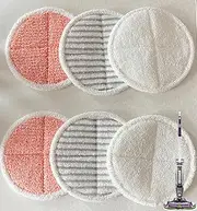 [EVKLN] 6 Pack Mop Pads for Bissell Spinwave Cleaner for 2039 20393 2039W 2315 2315A 23157 23159 2307 2240 2124 Series-2 Soft, 2 Scrubby and 2 Heavy Scrubby Pads