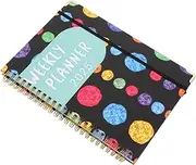 DOITOOL Planner Notebook with Double Wire Binding Flat Lay Design Compact and Ergonomic for School and Office Use Cover for Busy Schedules