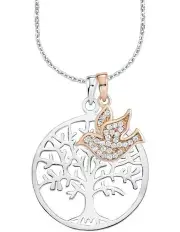 [Amor] Tree of Life Necklace Set in Sterling Silver