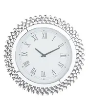Peyton Lane Wood Glam Wall Clock