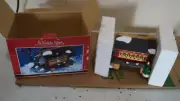 St. Nicholas Square Village Covered Bridge Handpainted Porcelain 1998
