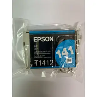 原廠裸裝EPSON141 T1412 T1413 1414全新原廠墨水匣，副廠T1411全新墨水匣