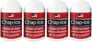 CYOIDAI Oralabs Chap Ice Cherry Lip Balm, 4 Pack, Moisturizing, Natural Finish, Pink, Dry Skin, 0.4 oz Each
