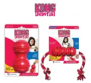 KONG Dog Dental Toy - Pet Dental Floss Dental Rope - Fetch Toy - Chew Toy