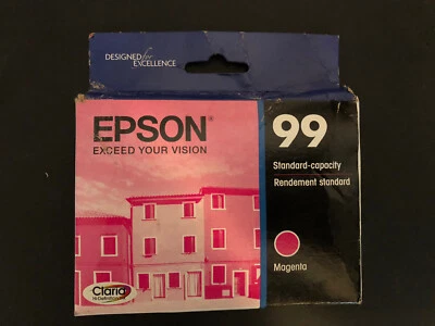 Epson 99 T0996 Artisan Light Magenta Ink Cartridge Factory Sealed Exp 2021