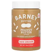 Barney Butter, Peanut Butter Spread, Bare Smooth, 16 oz (454 g)
