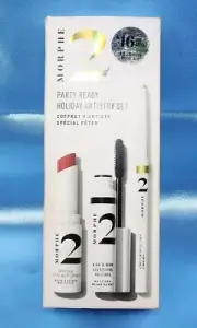 Morphe 2 Party Holiday Set Festive Wink & Wow Mascara Lipstick Eyeliner