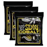 3 Sets Ernie Ball 2727 Cobalt Beefy Slinky Electric Guitar Strings 11-54