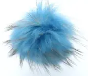 Fur Pom Pom Fox Sewing Fur Raccoon Hat Pendant Crafting Fashion Sky Blue