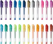 MINAGOO 24 Pack Mini Glitter Gel Pen,Tiny Pens for School,Office and Home… (1)