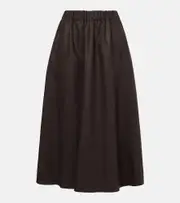 [Brunello Cucinelli] Brunello Cucinelli Linen midi skirt AU 8 brown