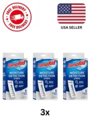 (Lot Of 3) DampRid 5-Count Moisture Detection Strips, 15 Strips Total, FS